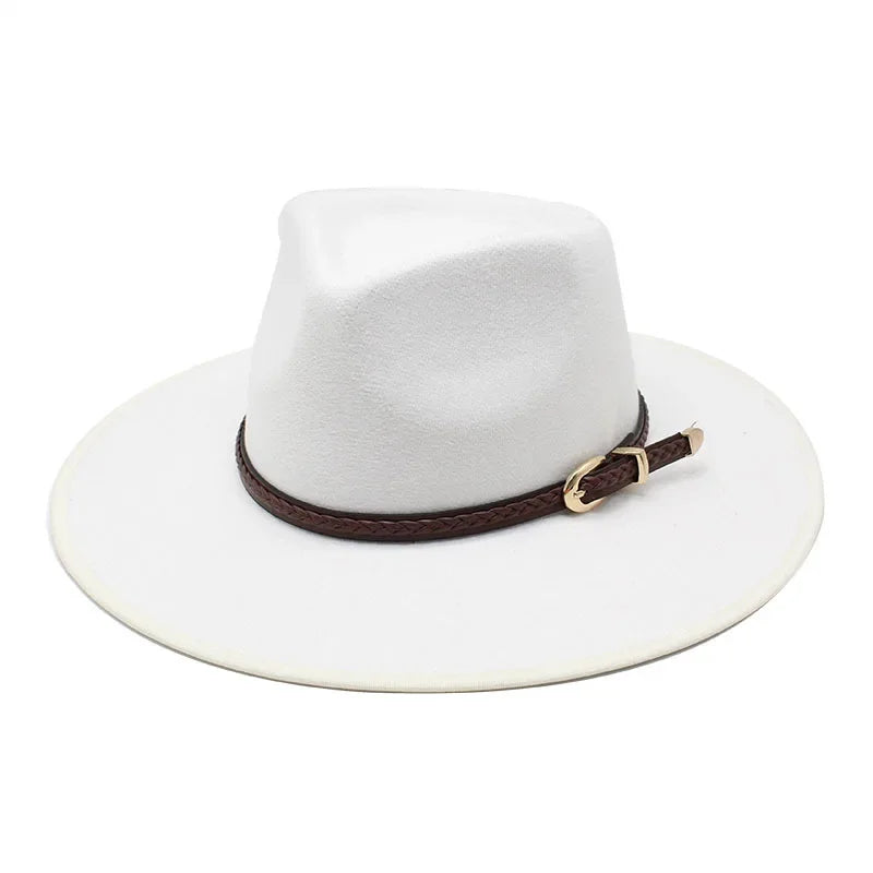 Chapeau Fedora Coton avec Cordon Tressé