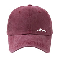 Casquette Baseball Effet Délavé – Broderie Montagne