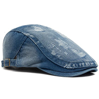 Béret Denim Déchiré Mixte - UrbanChic
