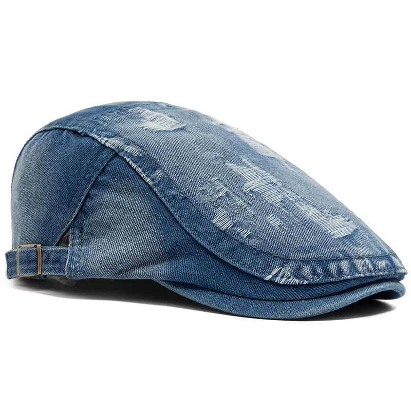 Béret Denim Déchiré Mixte - UrbanChic