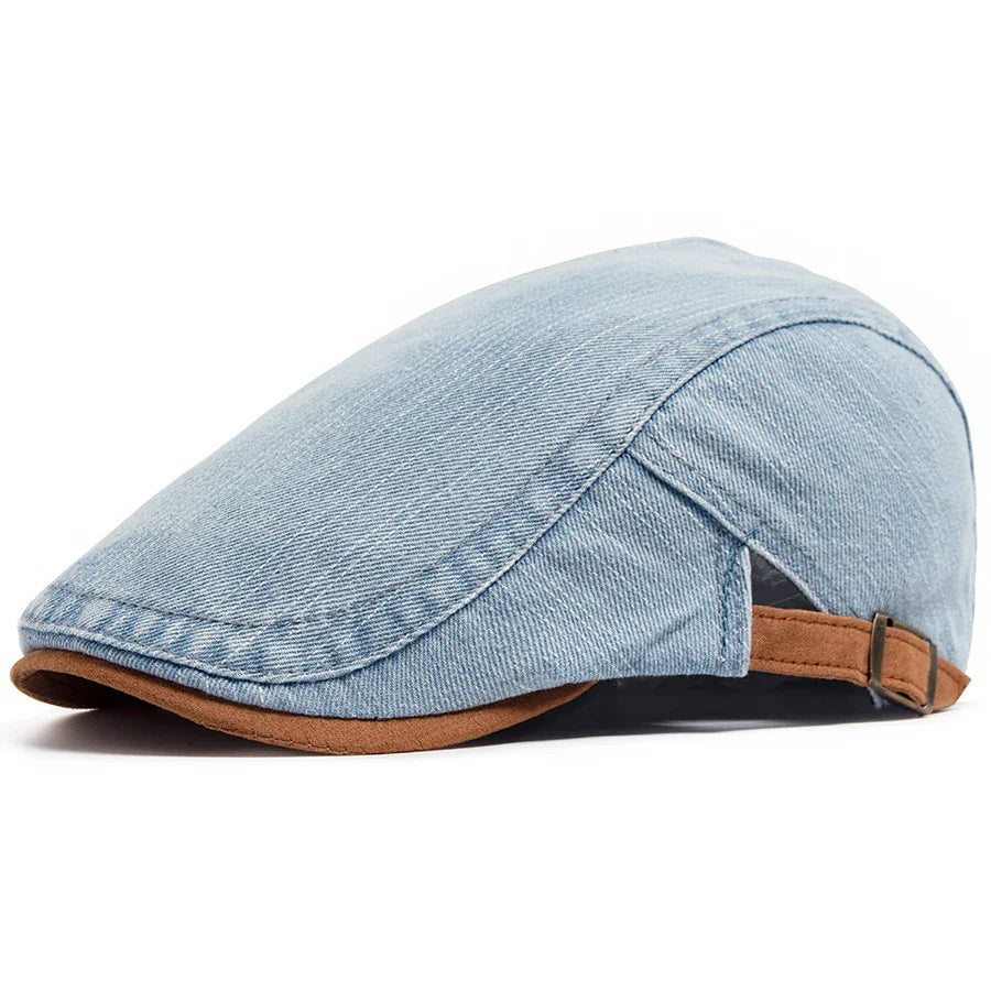 Béret Homme Denim – Texture Jean Ajustable