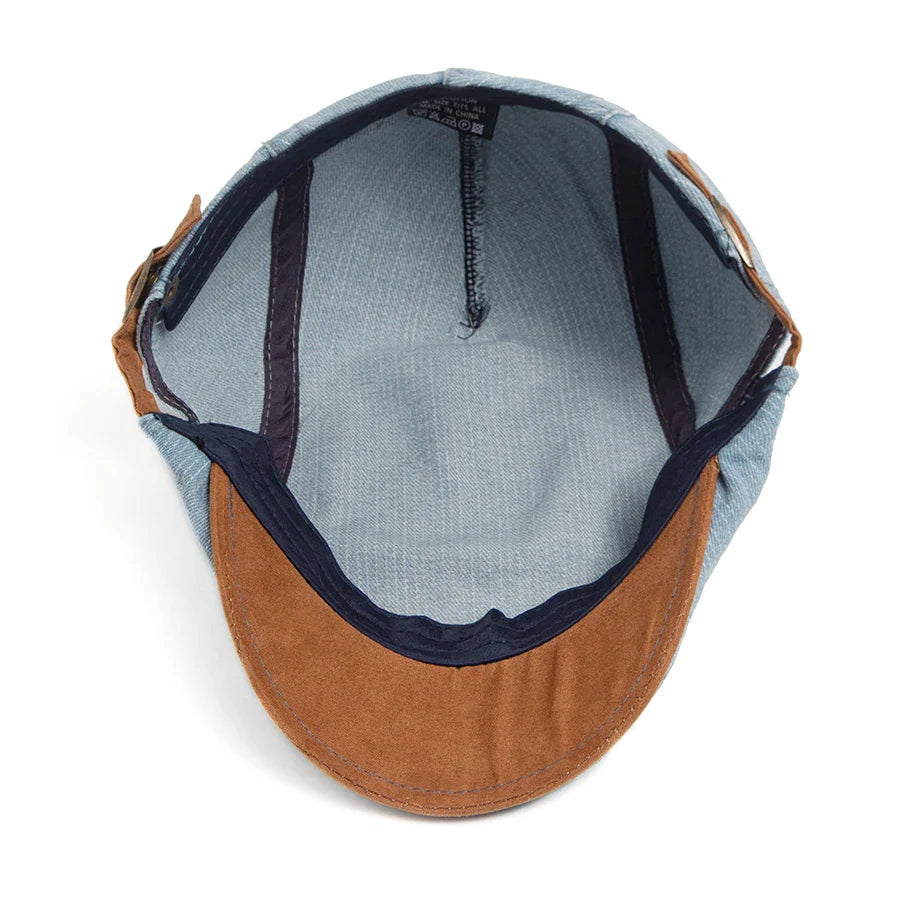 Béret Homme Denim – Texture Jean Ajustable