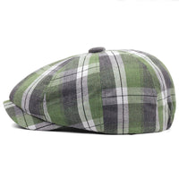 Béret Casquette Gavroche à Carreaux