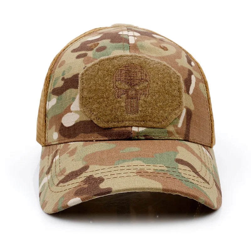 Casquette Tactique Camouflage Crâne – Black Ops