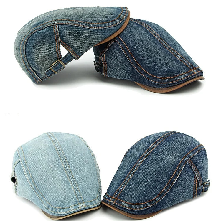 Béret Homme Denim Vintage - RetroChic