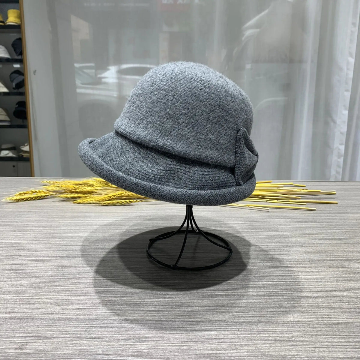 Chapeau Melon Cloche Femme Épais Hiver
