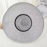 Chapeau de Paille Large – Motif Tressé Original