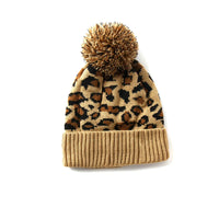 Bonnet Femme Léopard avec Pompon - WildPom