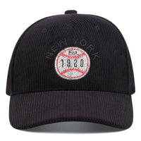Casquette Baseball Côtelée Brodée – New York 1920