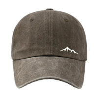 Casquette Baseball Effet Délavé – Broderie Montagne