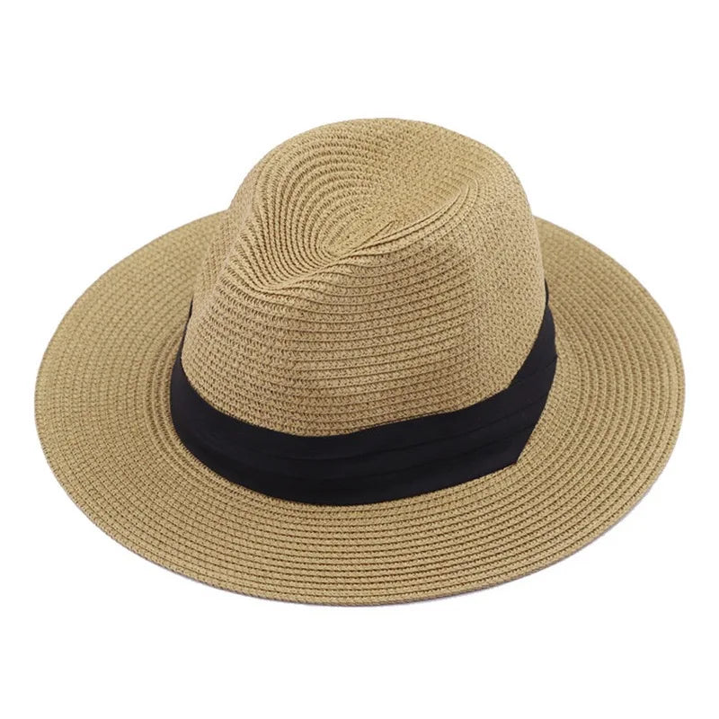 Chapeau Panama Paille Tressée – Ruban Noir