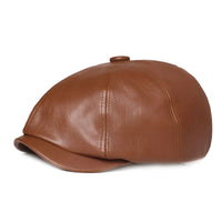 Casquette Gavroche Cuir Authentique
