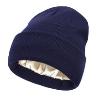 Bonnet Tricoté Doublure Satin - Satinaza