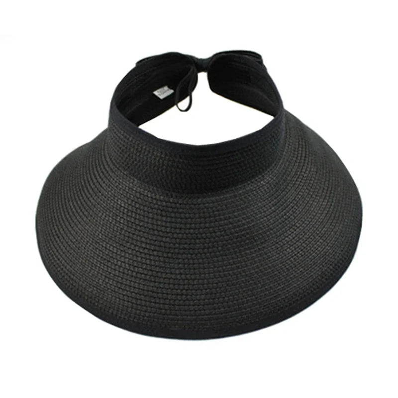 Chapeau de Paille Visière Soleil à Bords Larges – Femme