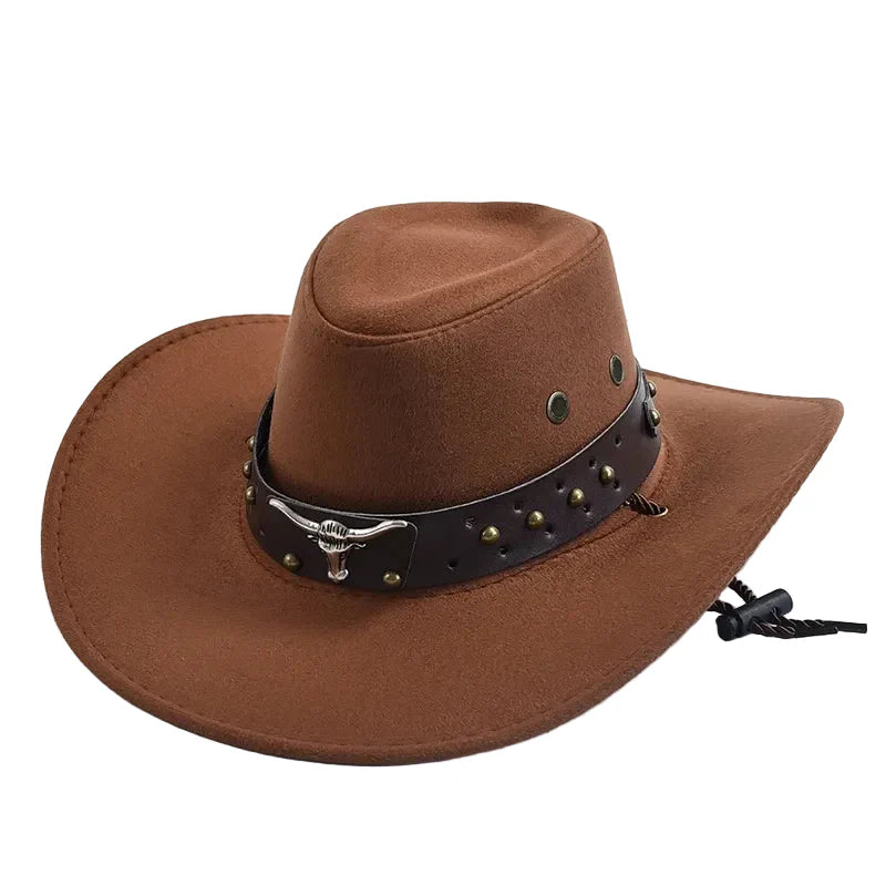 Chapeau Cowboy Style Western – Bandeau Clouté