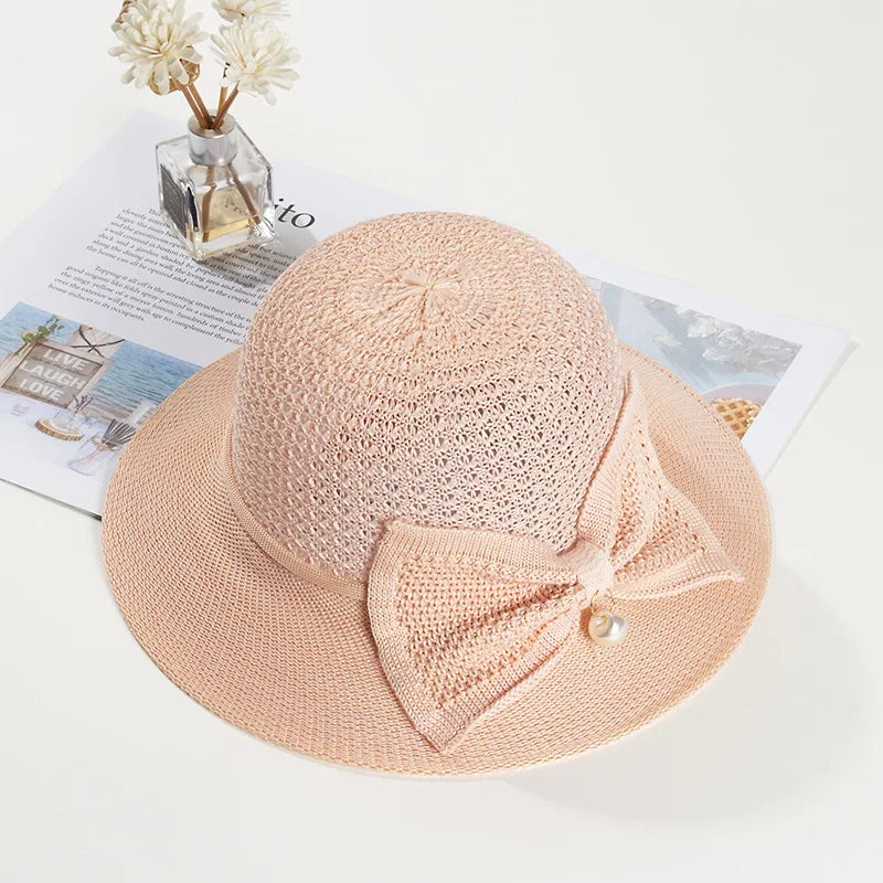 Chapeau de Paille Femme Chic Ruban