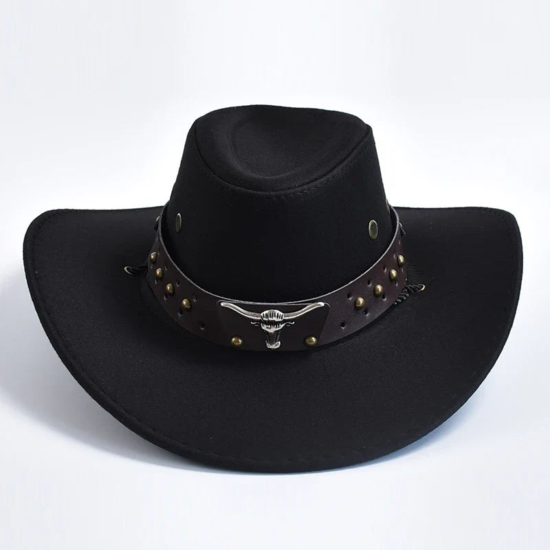 Chapeau Cowboy Style Western – Bandeau Clouté