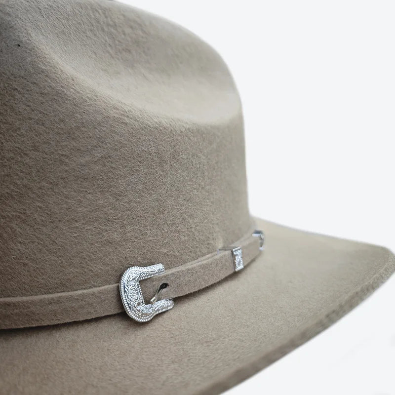 Chapeau Cowboy Laine – Bord Large Structuré