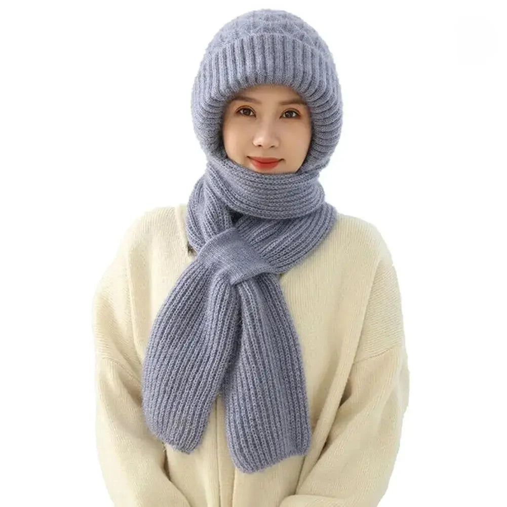 Bonnet Femme Intégral Coupe-Vent Épais - Alpine