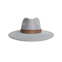 Chapeau Fedora Effet Suédine – Bandeau Motif Graphique