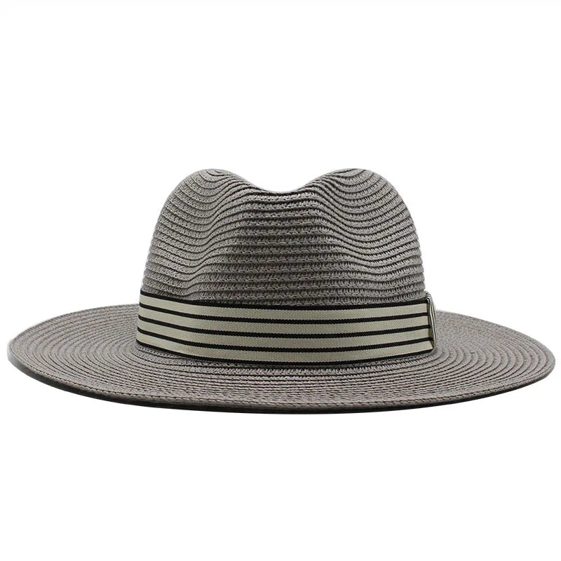 Authentic Aficionado Straw Panama Hat in grey – lightweight summer hat UK