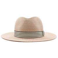Authentic Aficionado Straw Panama Hat in pink – women's summer straw hat
