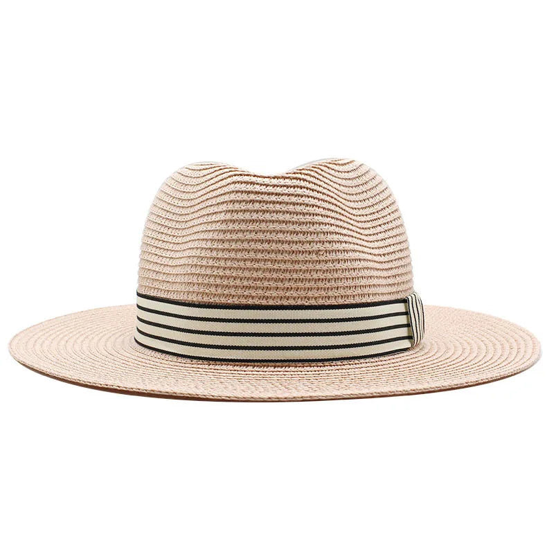 Authentic Aficionado Straw Panama Hat in pink – women's summer straw hat
