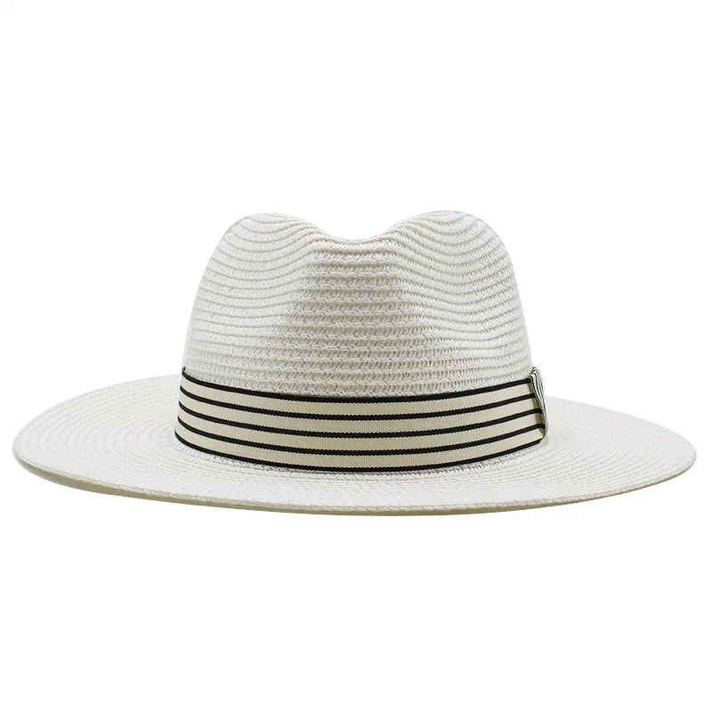 Authentic Aficionado Straw Panama Hat in white – elegant wide brim panama hat