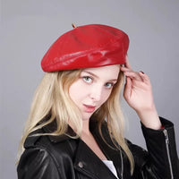 Béret Femme Véritable Cuir 100%