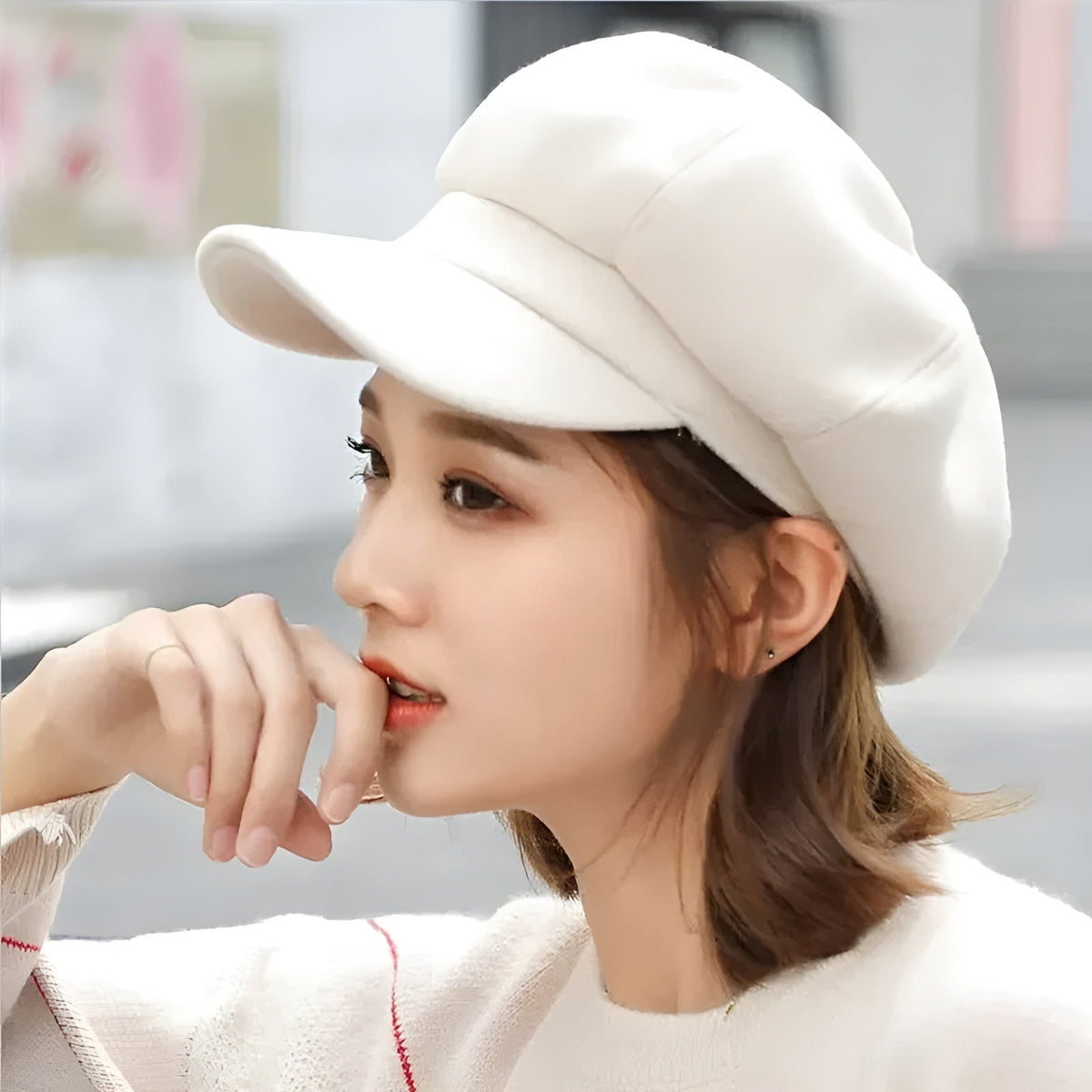 Casquette Gavroche Coton Femme