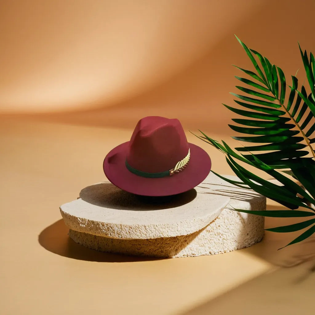 Chapeau Fedora Style British Plume