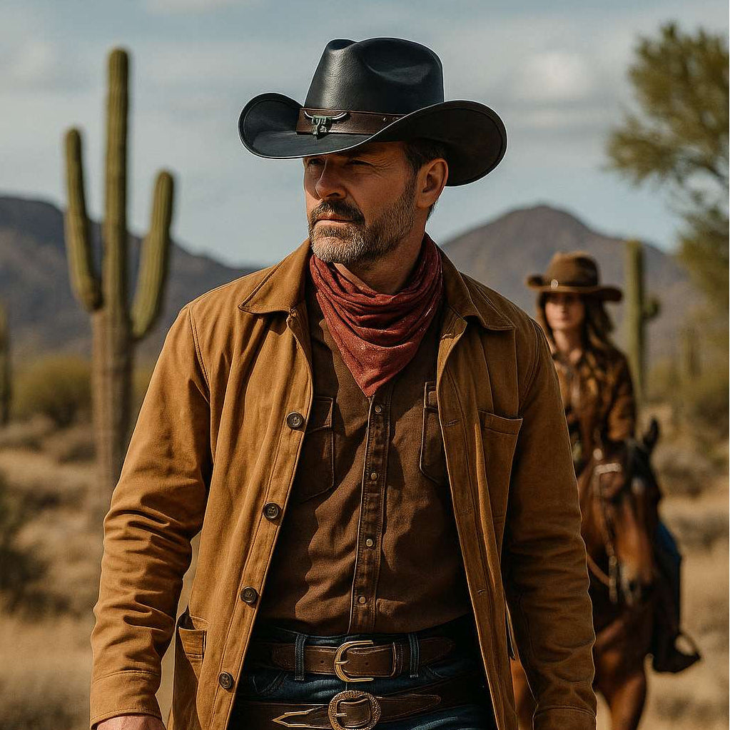 Chapeau Cowboy Véritable Cuir - FrontierFlair